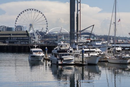 Een haventje in Downtown Seattle